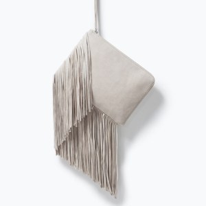 Pochette di pelle color marmo finitura in camoscio E. 29,95